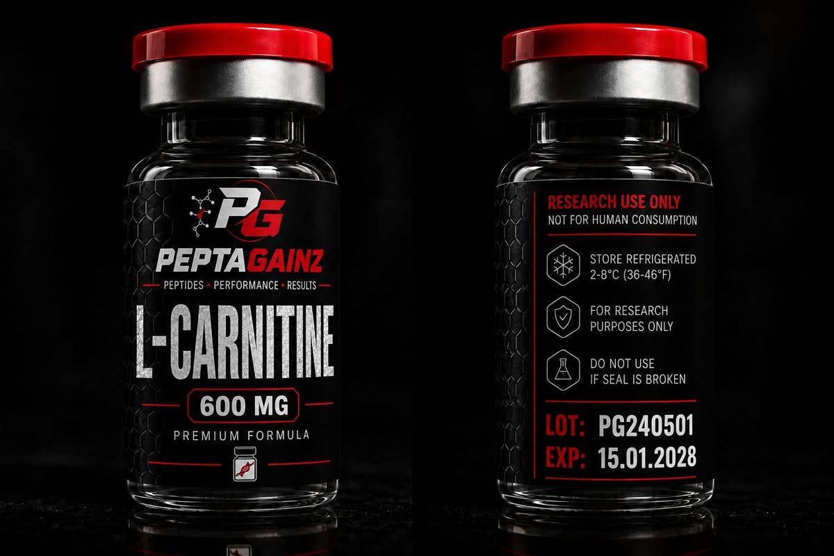 L-Carnitine 600 mg flacon PeptaGainz