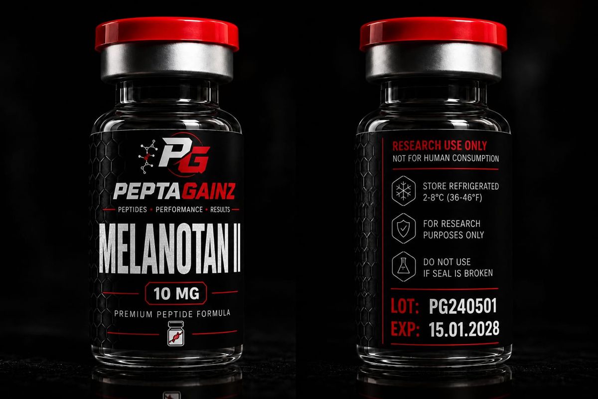 Melanotan II 10 mg flacon PeptaGainz