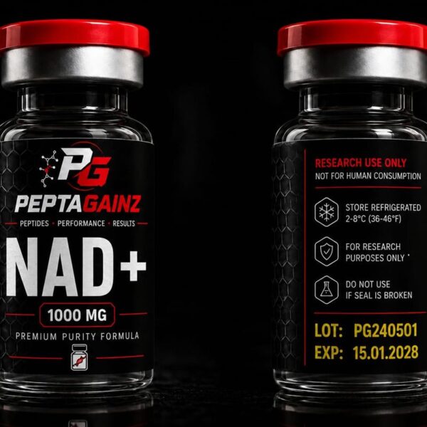 NAD+ 1000 mg flacon PeptaGainz